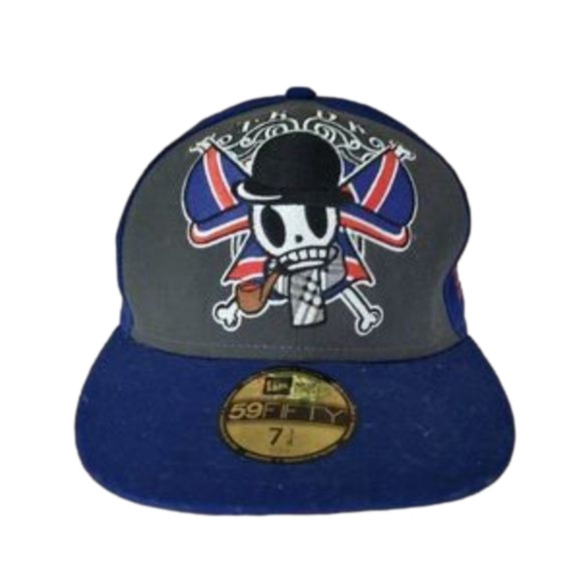 NWT TOKIDOKI NEW ERA x TKDK Blue Character Hat 7 1/4 7.25 NEW - Picture 1 of 10